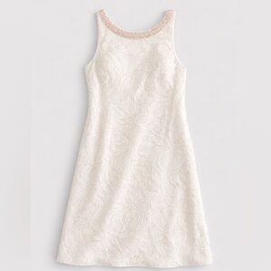 Badgley Mischka White Sequined Dress NWT Wedding Grad